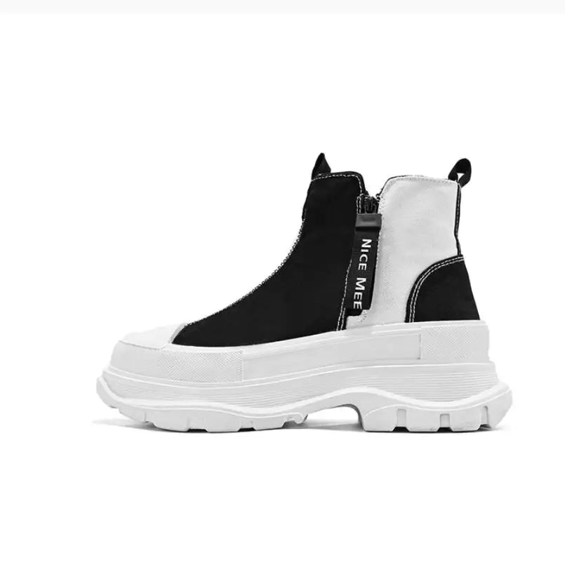 2023 Men high gang Sneakers Casual Light Comfortable Skateboard Shoes Walking Flats  Autumn Trend Platform Man Vulcanize Shoes